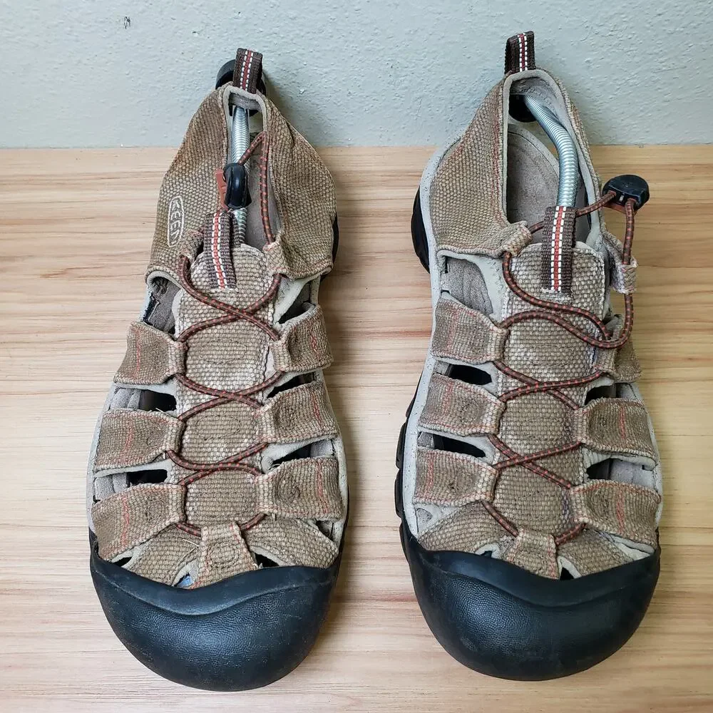 Keen Men's 12 Newport Water‎ Sandals Beige Tan Hiking Gorpcore Utility Camping